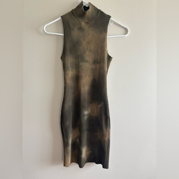 Cotton citizen Ibiza Sleeveless Tie-Dye Mini dress Dress khaki brown XS - Picture 2 of 14